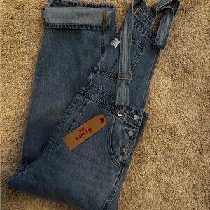 Levi's Classic Blue Denim Overalls